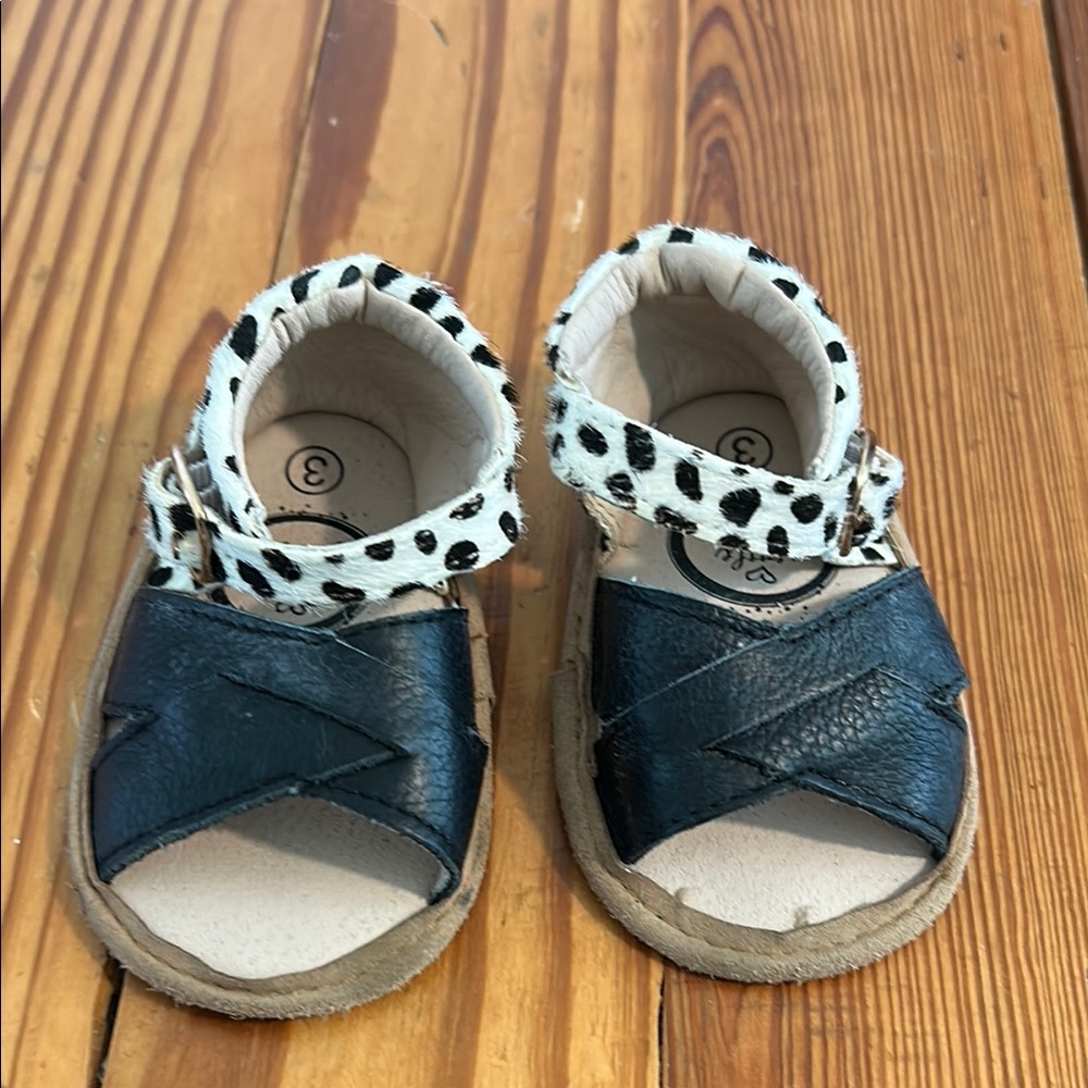 Little Love Bug Animal Print Sandals